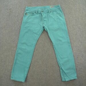 Diesel Jeans Mens 34 Rare Green Teal Darron Slim Tapered Denim Mid Rise